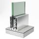 Custom Aluminum U Profile Glass Railing U Channel Base For Balcony Balustrade