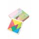 7pc Tangram Children Puzzle Personalised Silicone Teether With Size Is 15*15*3