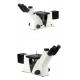 100X Dry Objective Inverted Metallurgical Microscope 12V50W Halogen Illumination