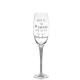 Professional custom personalized lead-free crystal champagne flute glass cup