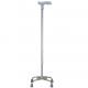 Bright Silver Adjustable Folding Walking Stick OEM ODM Steel Crutches Walking Aid