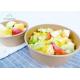 Salad Kraft Paper Takeaway Food Containers PLA Lined Clear Lids