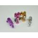 56mm Purple Single Pill Container 1g Clear Empty Capsules
