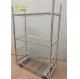 Metal Danish Flower Trolley Pull Net Danish Trolley For Transport