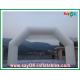 Fire Resistance White Inflatable Finish Arch PVC For Advertising / Event