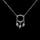 Engagement Gift 925 Silver Necklace For Woman Customized Shape And Size