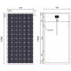 190 Watt Monocrystalline Solar Module For Grid - Connected Power Generation