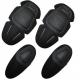 Applicable People Adult Black Flexible Frog Knee and Elbow Pads for Outdoor Training