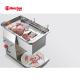 Easy Control Fresh Meat Cutting Machine 500kg/h 39kg for fast food