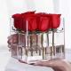 Wholesale Price Preserved Rose 9 Holes Acrylic Display Box With Lid