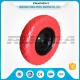 90mm Hub Length PU Foam Wheel 16inch No Air 20mm Bore Hole Carbon Steel Bearing