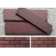 Red Artificial Brick Siding , Brick Facade Exterior High Strength