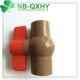 Brown Color Type PVC Ball Valves with UV Protection and Manual Driving Mode