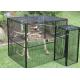 Durable Outdoor Aviary Cage , Metal Bird Cage Black Or Dark Green Color
