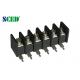 7.62mm Electrical Barrier Terminal Block for 300V 15A Screw Fence Connector