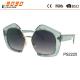 Over-size plastic Sunglasses with special  frame ,uv400 Protection Lens ,suitable for women