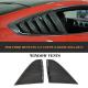 Carbon Fiber 2/SET Auto Car Side Window Air intake Trims Air Vent Decoration sticker for Ford Mustang 2015-2017