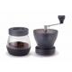 Glass Adjustable Manual Coffee Grinder With Ceramic Burrs , 100ml Capacity