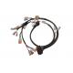 PA Nylon Bellows Automotive Wiring Harness 500mm DB Connector