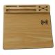 24V Rectangle Wood Mouse Pad , Mildew Proof Wooden Mouse Mat