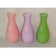 Round Shape Ceramic Vases And Pots Solid Color Glazed Vase Flower Pot For Spring / Summer