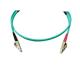 50 / 125 Duplex LSZH Multimode Fiber Optic Patch Cord  3MM LC / PC To LC / PC 3 Meters