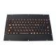 Durable Vandal resistant black panel mount keyboard integrated with Fn Keys