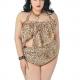 Plus size bathing suits sexy halter brazilian push up leopard bikini sets wholesales