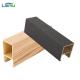 2.9m Black Nano Sheet 3D Insulated Slat Wood WPC Wall Panel for Indoor Decoration