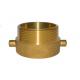 Brass Fire Fighting Hose Couplings 1-1/2 Inches and 2-1/2 Inches Straight Type Coupling