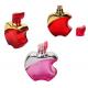 4 Oz Empty Hand Blown Glass Perfume Bottles Red Blue Apple Shape
