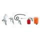 Professional Popular Model High Quality 5 Pieces Gravity Type Air Spray Gun Kit Suction Type