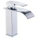 Contemporary Style Bath Waterfall Basin Faucet Single Handle Tap for Bathroom Sink