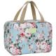 Waterproof Zippered Floral Travel Make Up Bag For Women