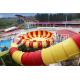 High Capacity Aqua Park Equipment Space Bowl Water Slide With 720 Riders / H