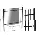 metal security fence panels*black metal fence panels 1.8m*2.4m