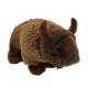 Unisex 20cm 7.78IN Wild Animal Plush Toys Recycled Material Ox Stuffed Animal For Kids
