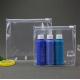 Leak Prevention PVC Cosmetic Bag , Clear Cosmetic Bags For Travel / Beach