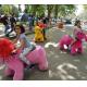 Hansel popular outdoor games plush electric kids ride on animal toy