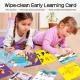 ABC Learning Cards,Preschool Educational Toys for Toddler Writing Reading Preschool Wipe-Clean Flash Cards