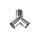 Guaranteed Stainless Steel304 316 Pipe Fitting 45degree Tee Y Type Tee with Equal Casting