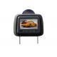 Black BMW High Resolution English OSD PAL, NTSC 7 Inch Car Headrest DVD Players With FM Transmitter