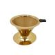50g Stainless Steel Reusable Coffee Filter Mesh CF02 Double Layer Drip Cone