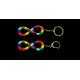 Neurodiversity PVC Rubber Keychain Customized Promotional Gift