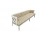 Wholesale Event wedding beige linen fabric sofa tufted upholstery velvet fabric wooden 3-seeater sofa