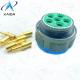 Threaded Gold Plated Copper Alloy MIL-DTL-38999 Series 3 Plug Connector Crimp 8# Power Contact.D38999/26WH06PN.8D Series