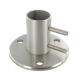 Tubular Stainless Steel Railing Components , Round Handrail Base Flange
