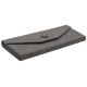 Grey Magnetic Closure Triangle Collapsible Sunglasses Case
