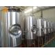 600 L Bright Polished Beer Fermentation Tanks , Large Conical Fermenter