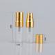 3ml Small Cosmetic Glass Bottles Golden Or Silver Cap For Perfume / Lotion